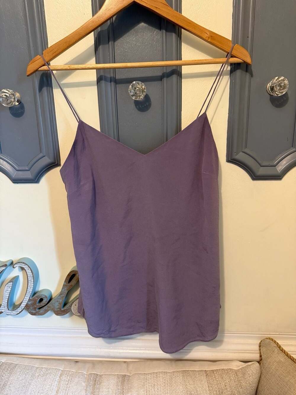 Purple label Polo Ralph Lauren Purple Mulberry Silk V-Neck Camisole